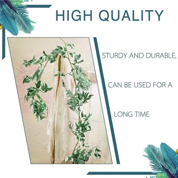 5Pack (28ft) Artificial Willow Leaves Vines Twigs-Fake Silk Hanging Willow Plant - Picture 7 of 7
